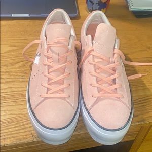 Pink Platform Converse All Star Shoes